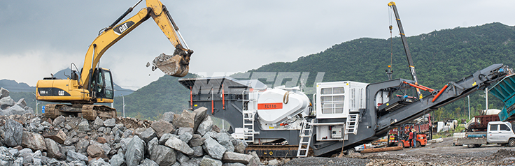 200 tph penghancuran mobile limbah konstruksi di Jilin